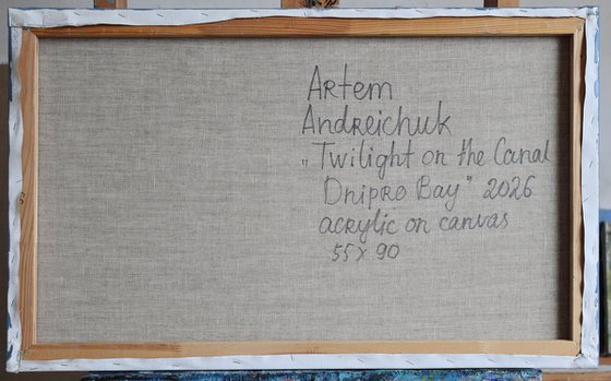 Twilight on the Canal. Dnipro Bay