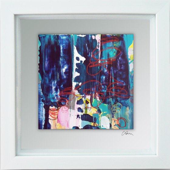 Framed ready to hang original abstract  - Graffiti #5