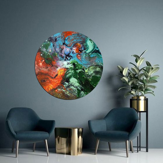Cycle - Round painting