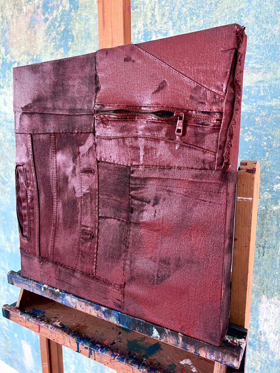 Abstract Sculpture By Inga Makarova, 16 X 16, Ex Boyfriends 1, Original Artwork