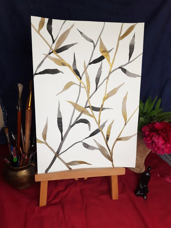 Branches with leaves - Set of 2