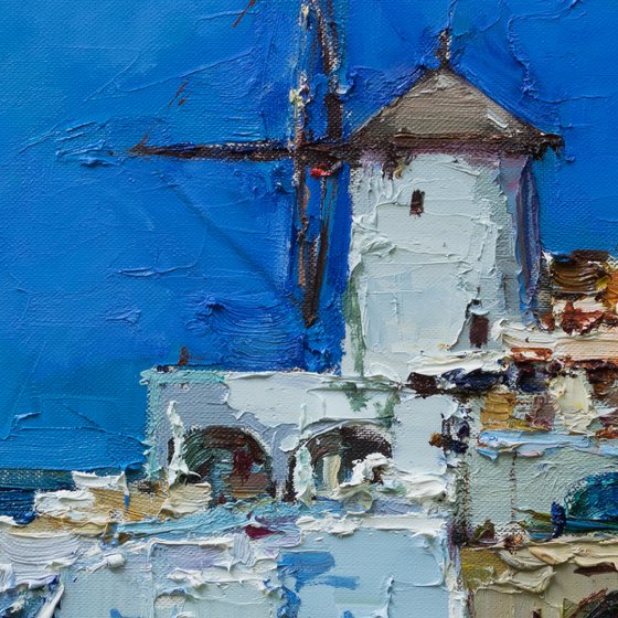 Santorini, Greece - Original landscape painting