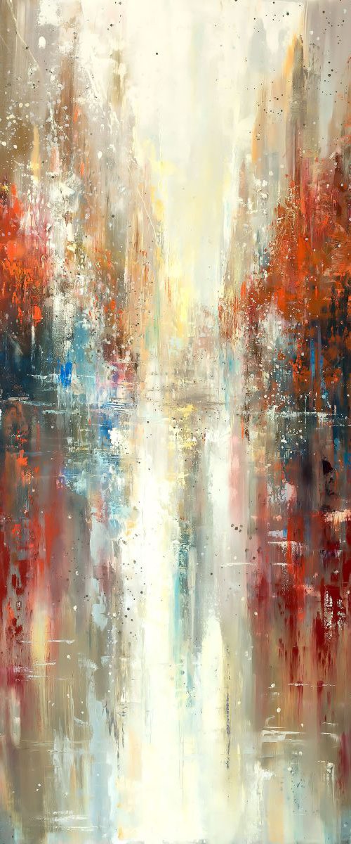 'Winter Red II' Large RESERVED by Ewa Czarniecka