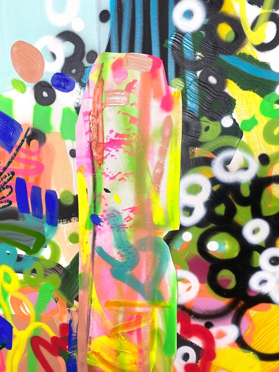 Behind the wooden door