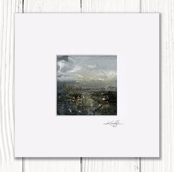 Mystic Journey 23 - Small Textural Landscape Painting by Kathy Morton Stanion