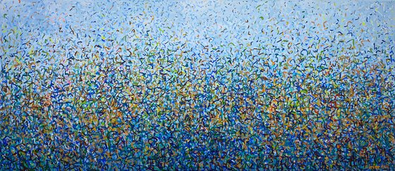 Leura Bush Dance 152 x 66cm acrylic on canvas