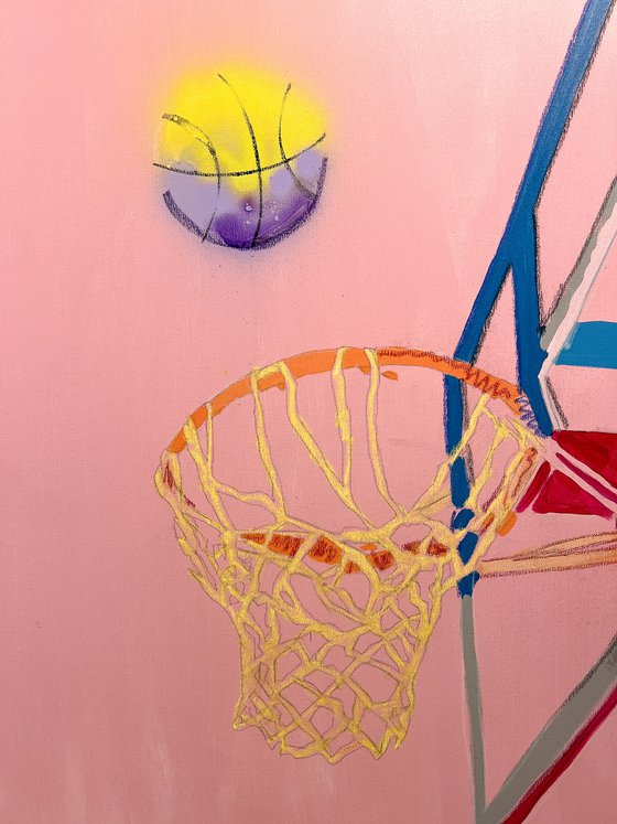 Basket POP Mixed Media on Canvas 100x100cm (2023)