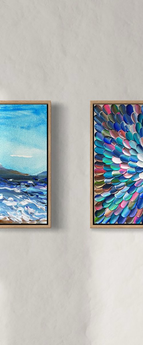 Coastal bloom - diptych by Tatiana Georgieva