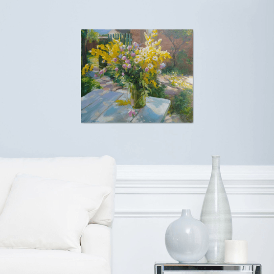 Wildflowers on a table