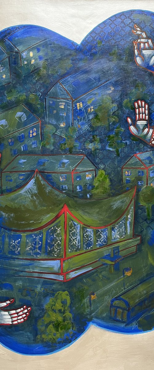 Cityscape of Kyiv by Yuliia Chaika