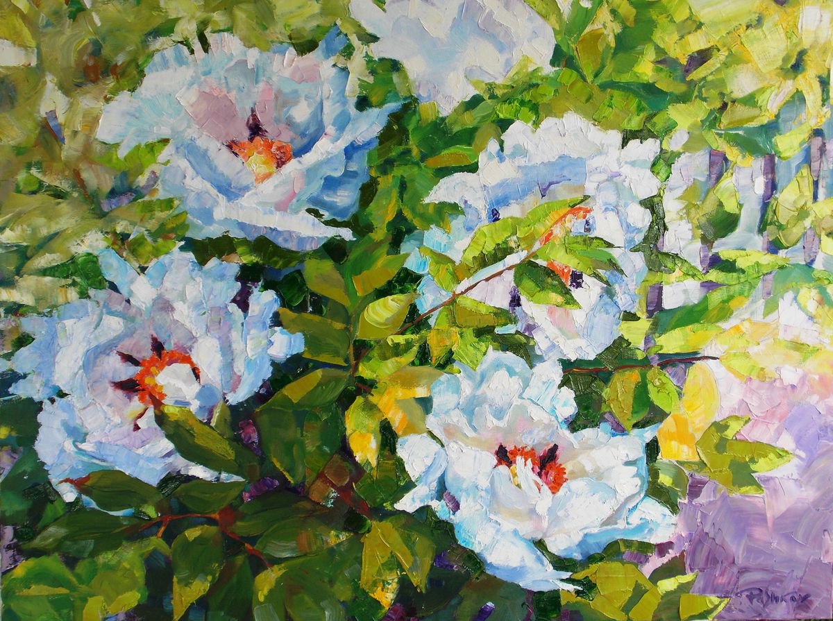 My Favorite Peonies#2 By Yurii Pashkov, 31 X 24, Artwork For Sale On Artfinder