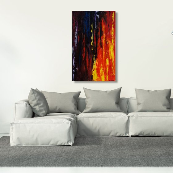 Reaching Out To Bring The Light (50 x 80 cm) (20 x 32 inches)