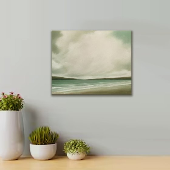 A Quiet Place - Original Seascape Oil Painting on Stretched Canvas