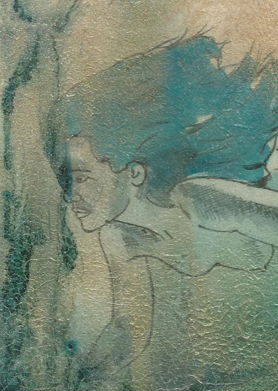 Immortal Soul, Underwater painting, the little mermaid