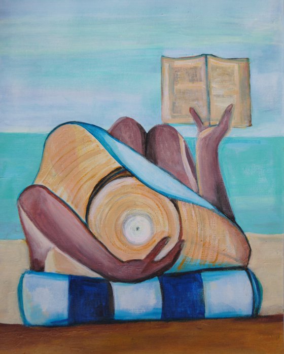 At the beach / 54 x 42 x 3 cm