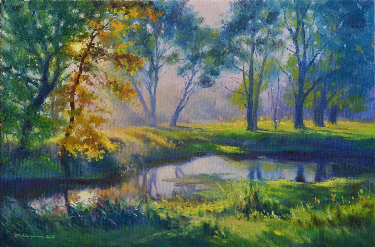 Sunny Morning By Ruslan Kiprych, 24 X 16, Artwork For Sale On Artfinder
