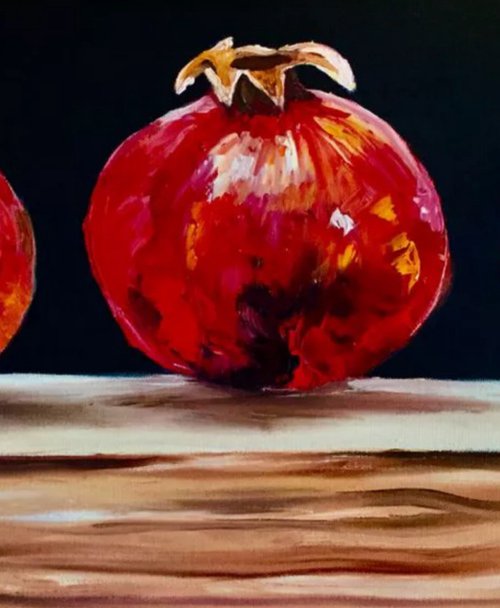 pomegranates by Olga Koval