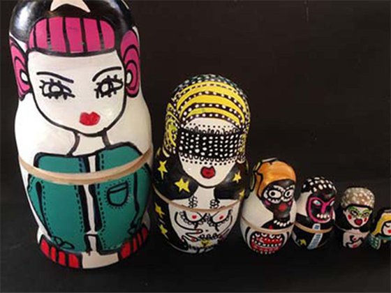 Set of Hand painted Russian Dolls