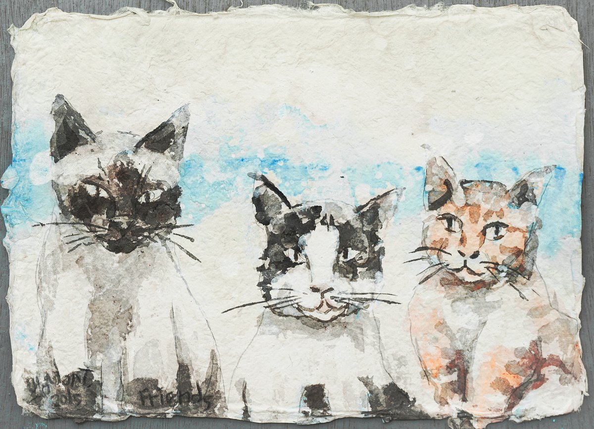 Friends By Gordon T., 13 X 10, Artwork For Sale On Artfinder