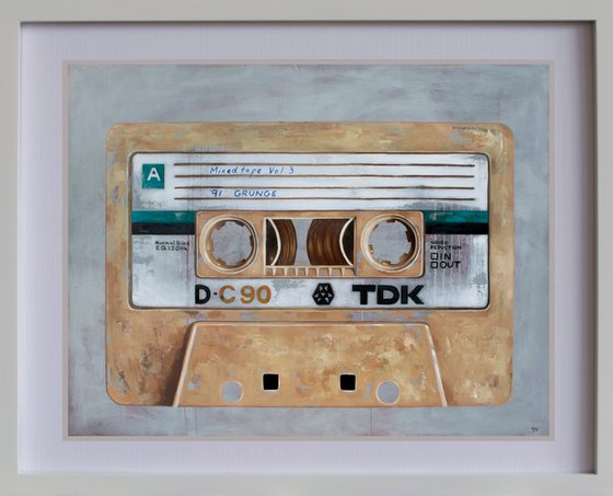 Mixed tape vol 3 - Retro series. - 91' GRUNGE - limited edition print Giclée