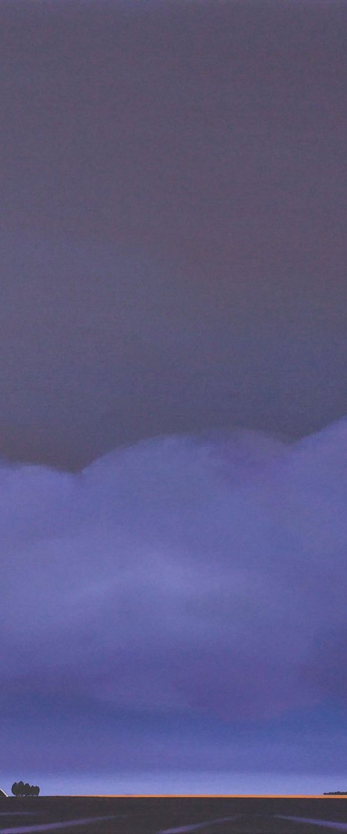 The start of a deep purple night (6) by Nelly van Nieuwenhuijzen