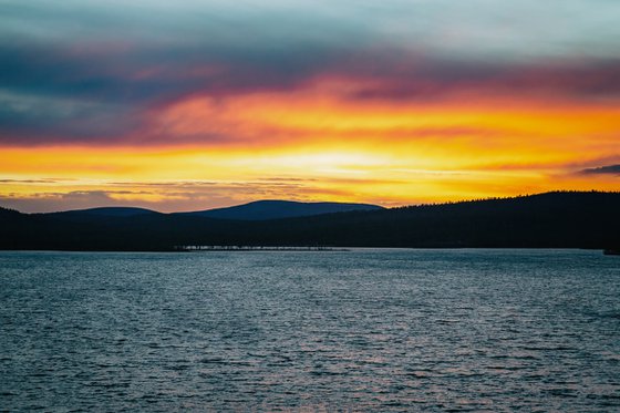 Sunset in Lapland