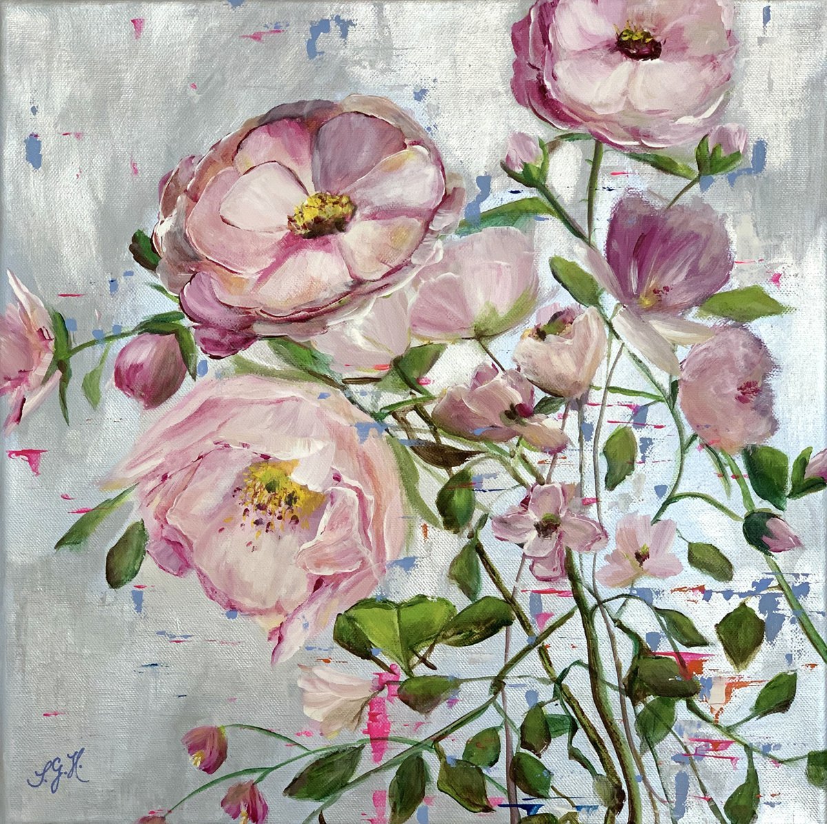 Pink Roses by Sandra Gebhardt-Hoepfner