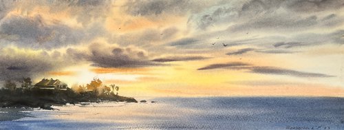 Sunset on the sea #11 by Eugenia Gorbacheva