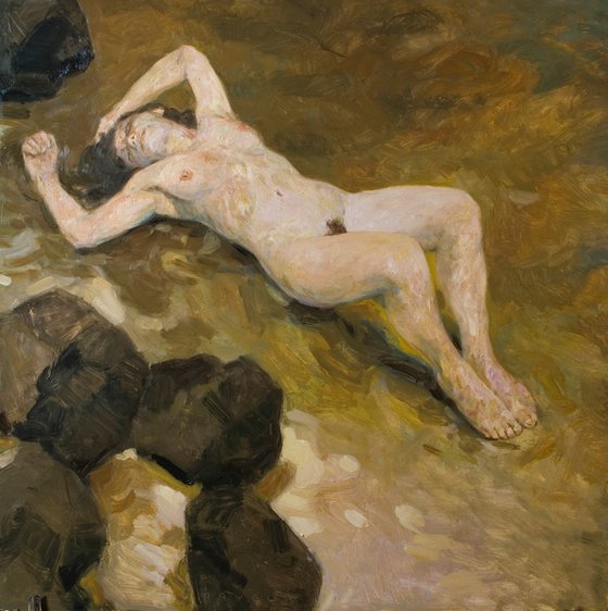 nude woman in nature