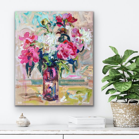 Peonies in a Vase