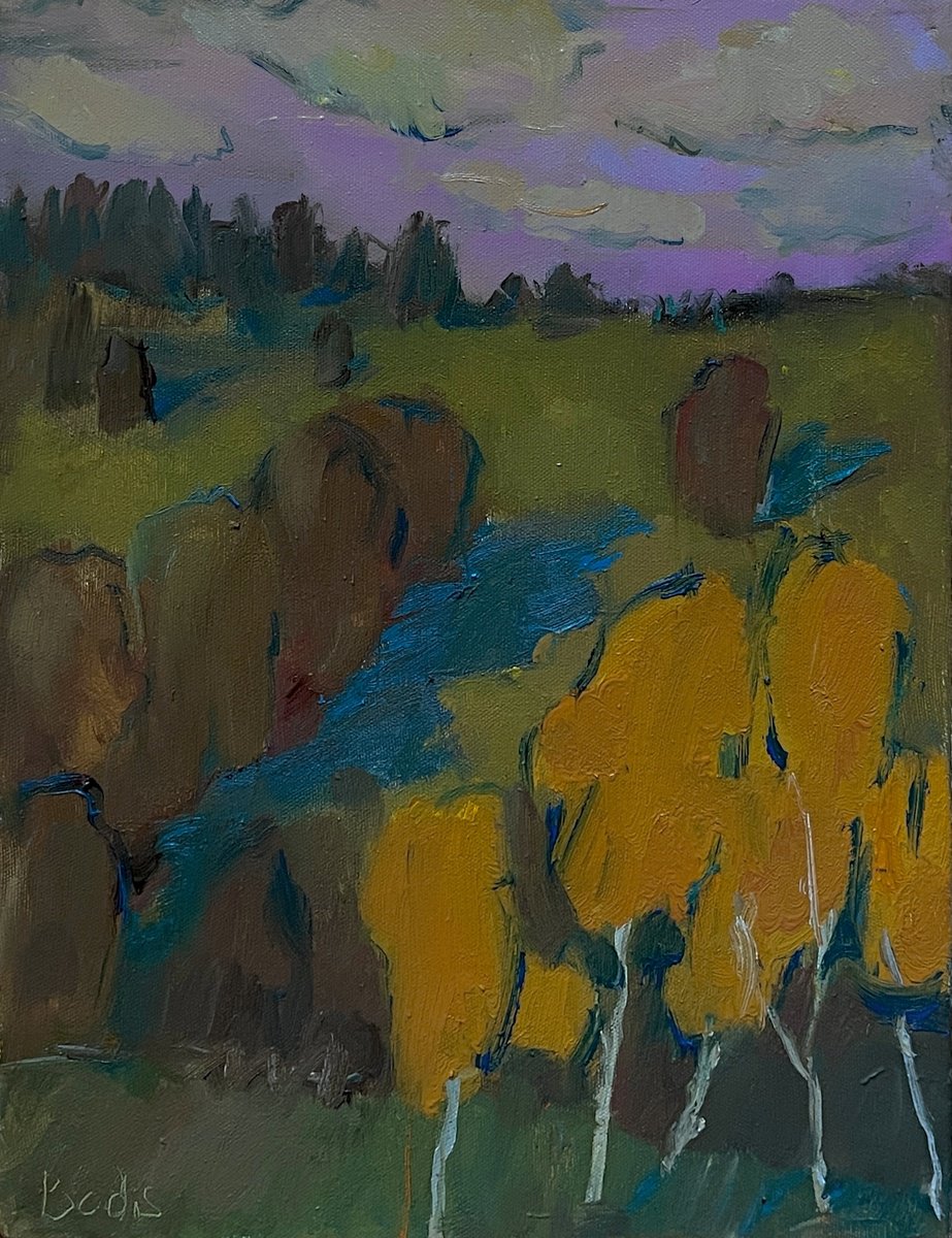 Birch trees by Bohdan Dobrivskyi