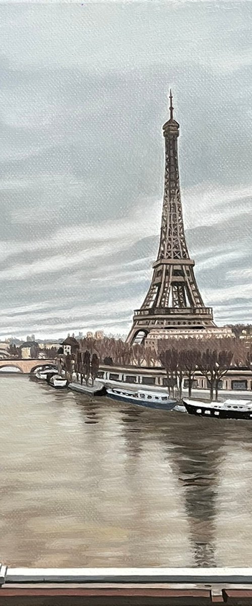 The Seine, Paris, Landscape by Alexander Titorenkov