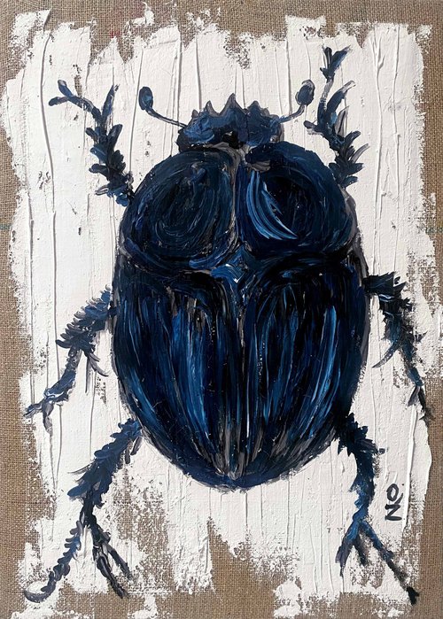 Big Blue Scarab by Mattia Paoli