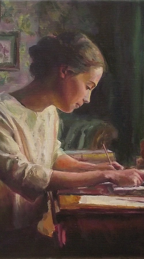 At the table by Vachagan Manukyan