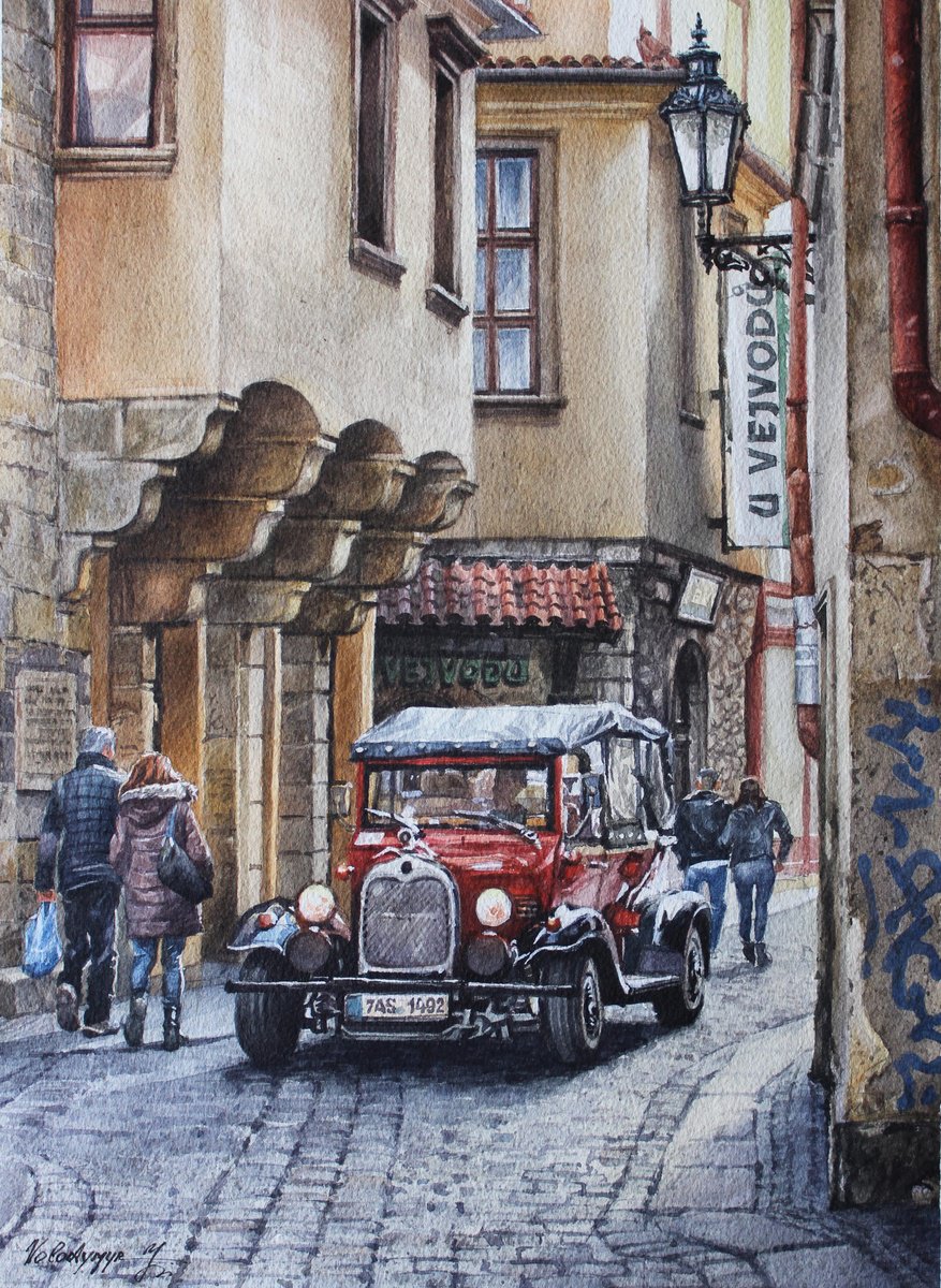 Retro cars Prague by Volodymyr Melnychuk