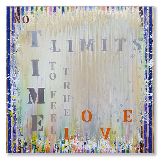Stripe painting TIME series: NO limits / Original artwork