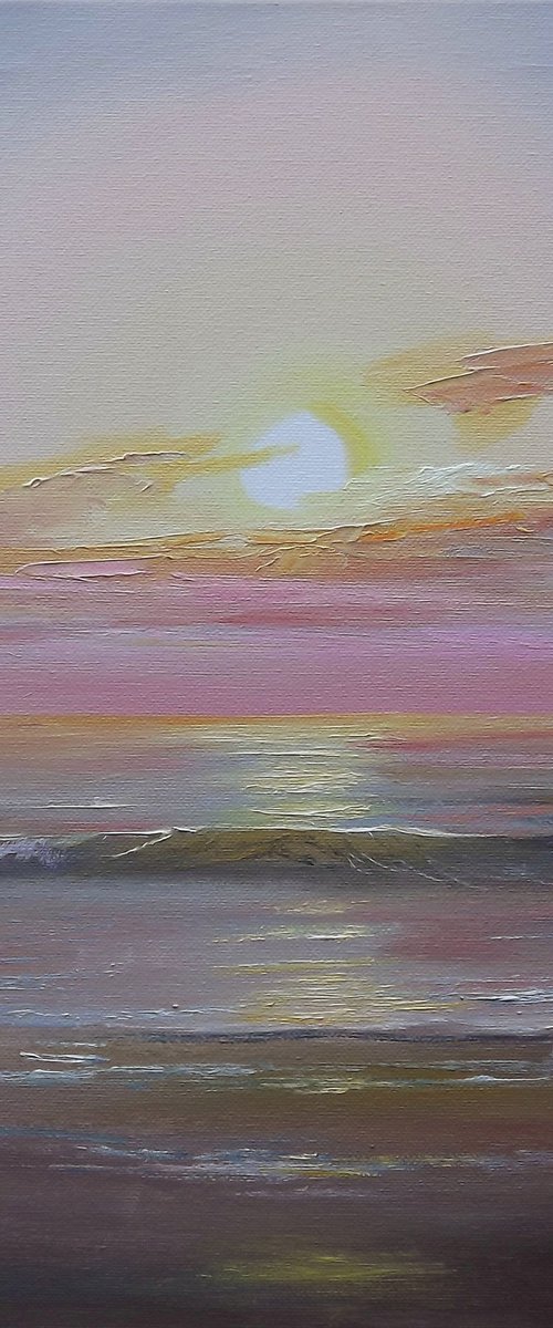 Sea at Sunset by Evald
