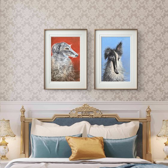 Dogs Portraits Soft Pastel