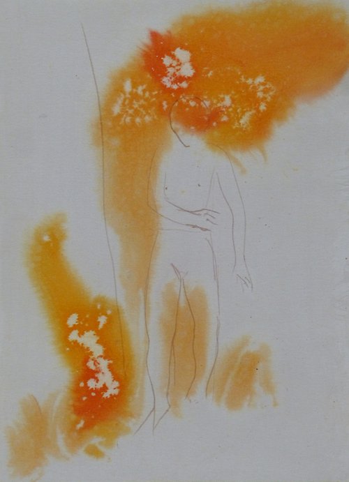 The Orange Dream 2, 29x41 cm by Frederic Belaubre