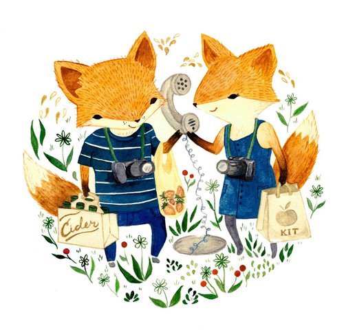 Mr and Mrs. Fox by Irina Poleshchuk