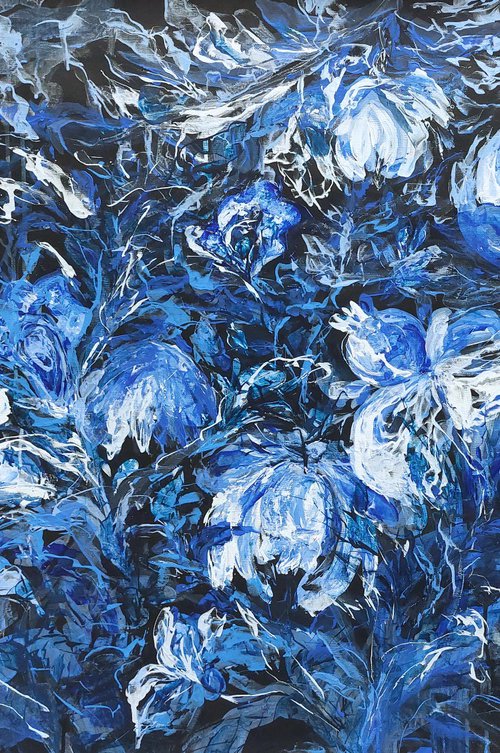 Heritage Echoes: Garden in Blue by Katia Solodka