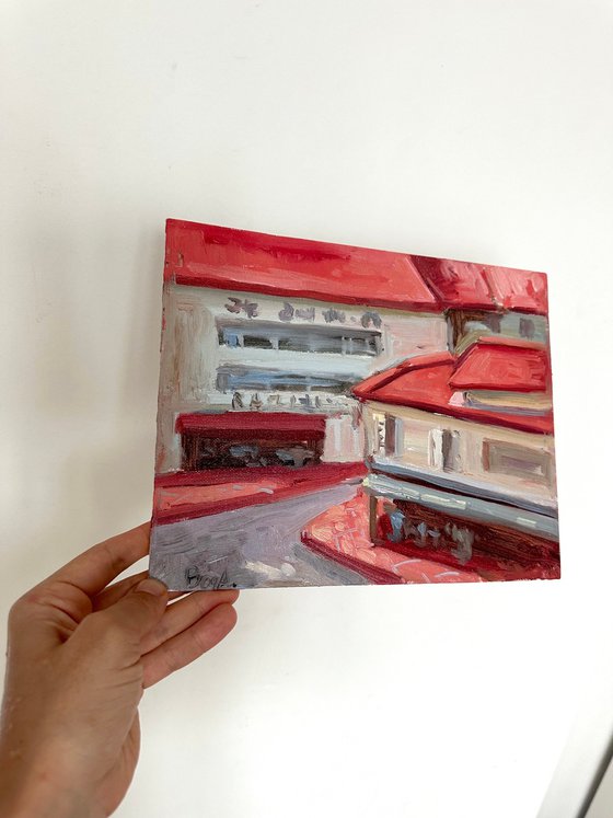 street with red roofs