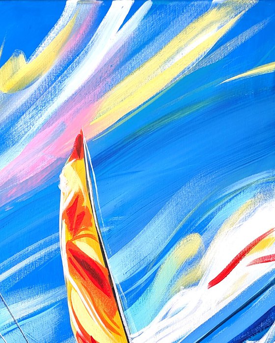 Sailing across an ocean