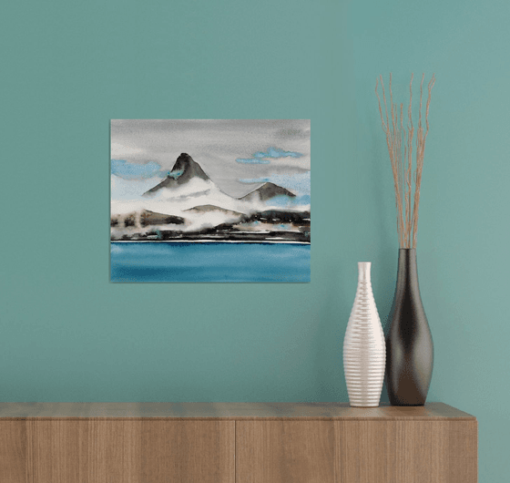 Mountain landscape painting