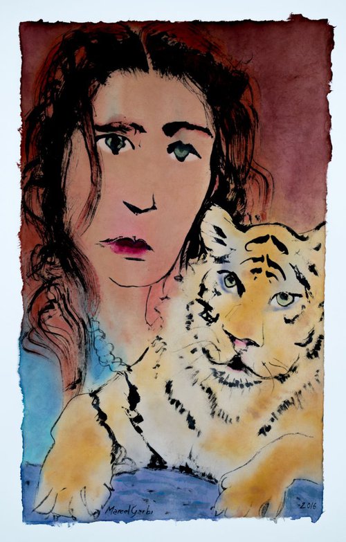 The Lady AND the Tiger by Marcel Garbi