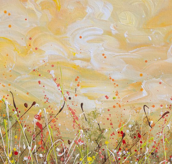 Sunset Clouds - Colorful Landscape Painting