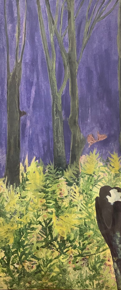 A kiss in butterfly wood by Gwendolyn Fleming