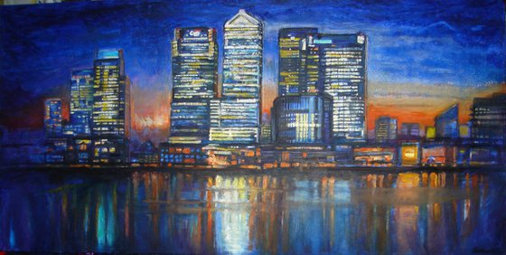 Canary Wharf reflections