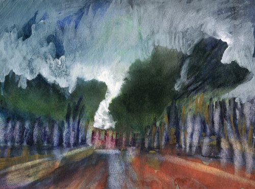 The Lane at Dusk by Elizabeth Anne Fox