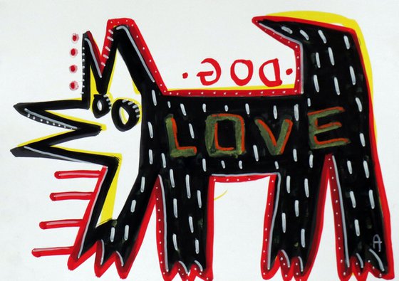 GOD/DOG LOVE 21x30cm